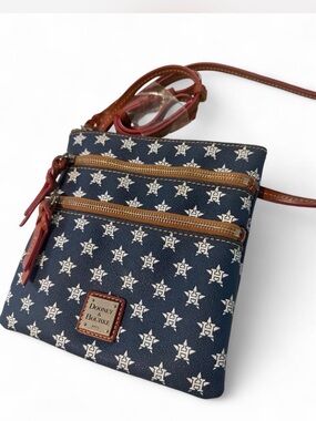 Dooney & Bourke Houston Astros Triple Zip Crossbody
